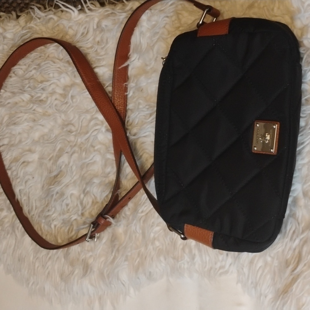 Lauren Ralph Lauren Black Quilted Crossbody Bag Collectible